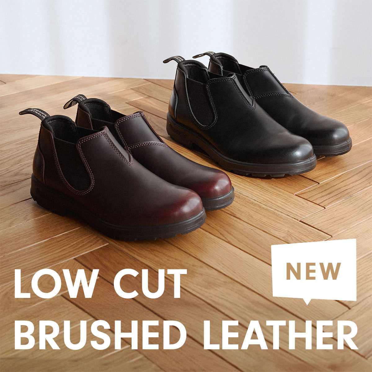 ブラッシュドレザーモデルに、ローカット登場!