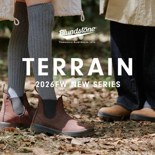 Blundstoneから新シリーズ「TERRAIN」が登場。<br>優れたグリップ力で、あらゆる路面を軽快に。